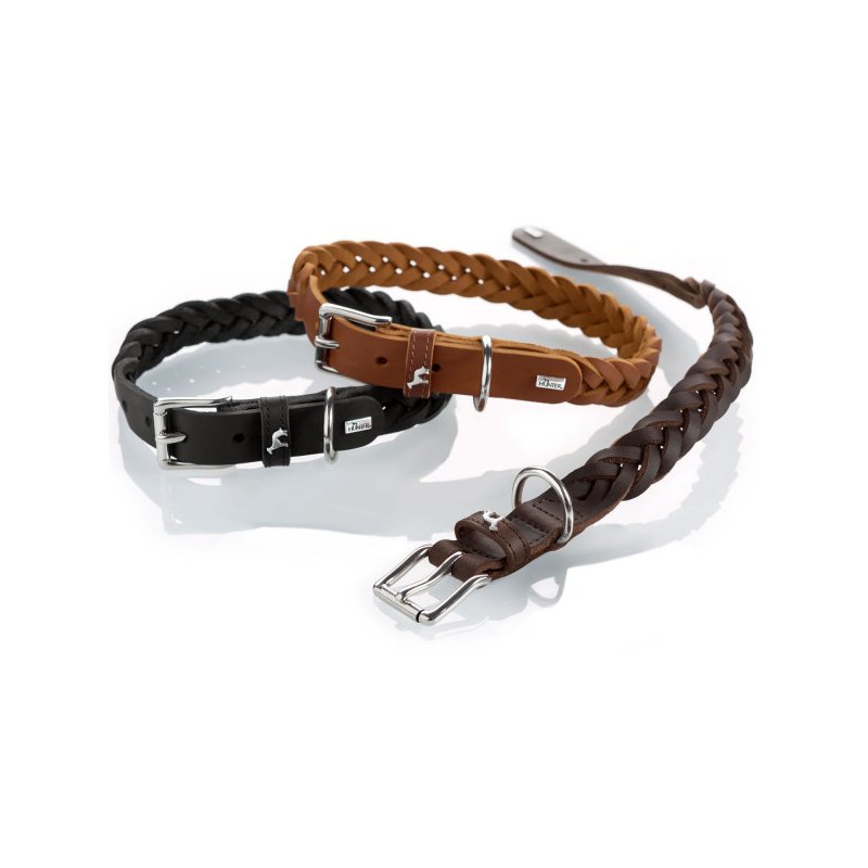 Hunter Halsband Solid Education Special Braun 55 cm/M