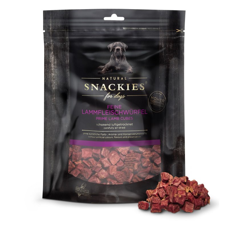 Snackies Hundesnack Feine Lammfleischwürfel 80g