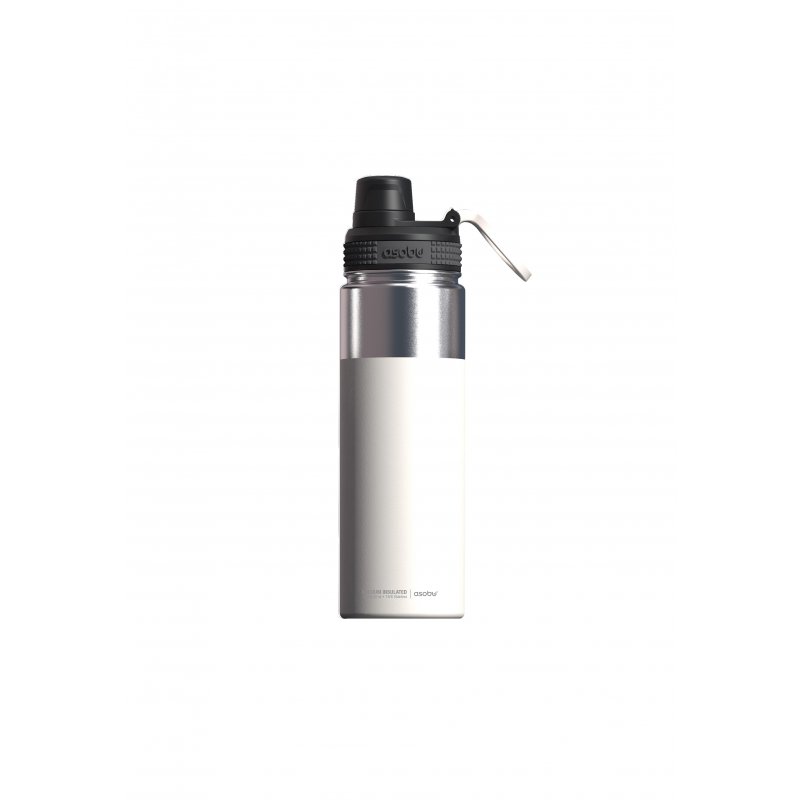 Asobu - Alpine Flask - isolierte Edelstahl Outdoorflasche 530ml Weiß