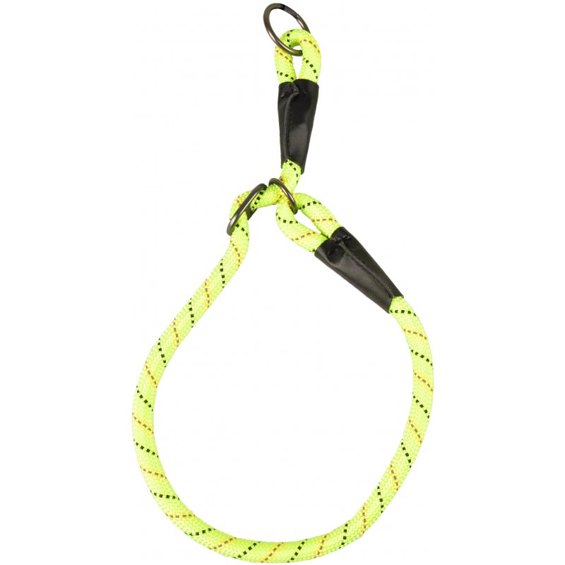 Flamingo Hundehalsband Zug-Stopp Rimo Gelb 45cm 12mm