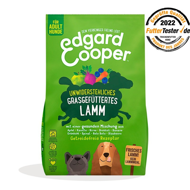 Edgard & Cooper hypoallergenes getreidefreies Trockenfutter Adult mit frischem Lamm 2,5 Kg