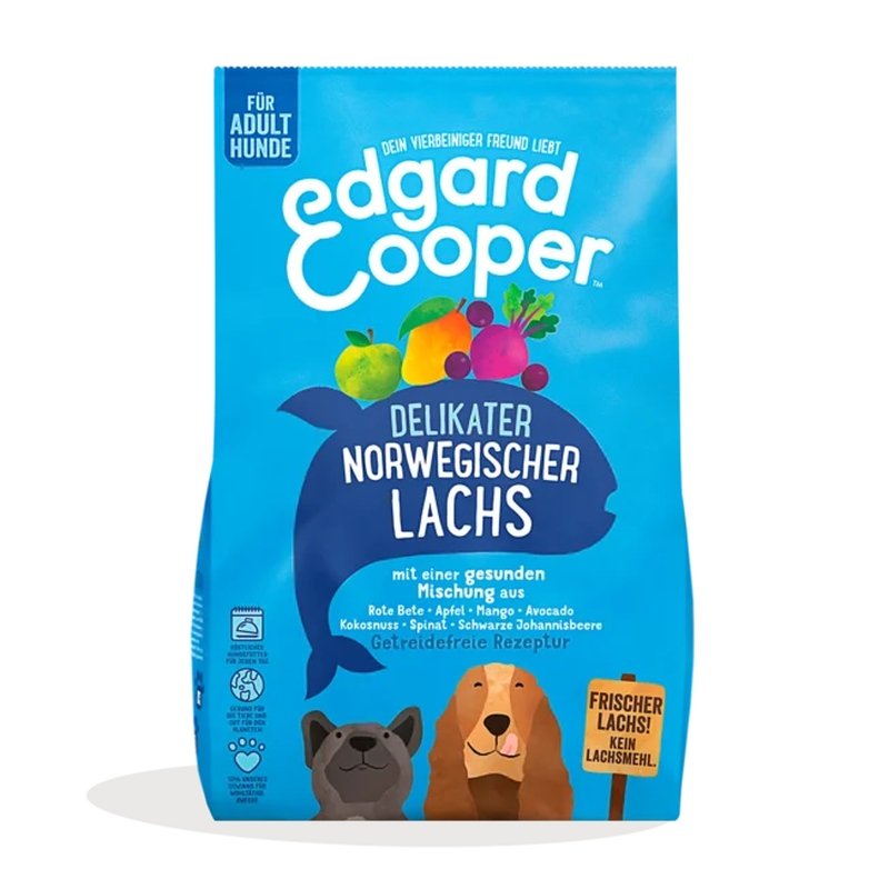 Edgard & Cooper hypoallergenes getreidefreies Trockenfutter Adult mit frischem norwegischen Lachs 2,5 Kg