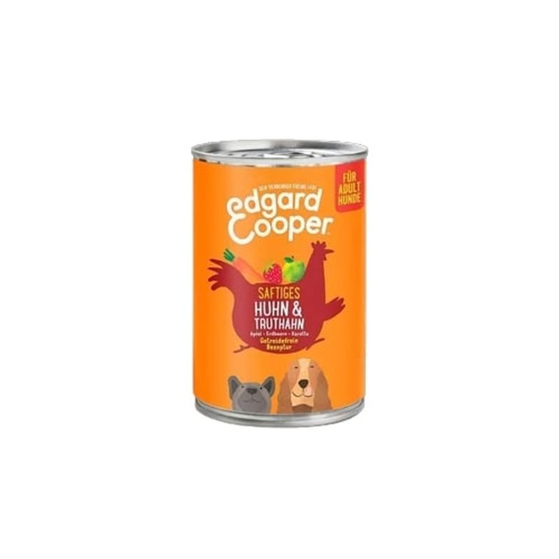 Edgard & Cooper getreidefreies Nassfutter Adult mit Huhn & Truthahn 400g