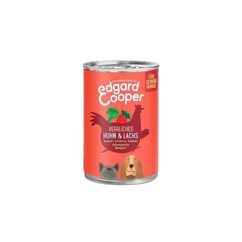 Edgard & Cooper getreidefreies Nassfutter Senior mit Huhn & Lachs 400g