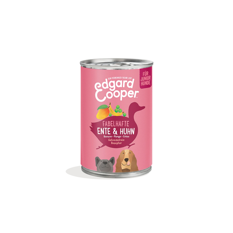 Edgard & Cooper getreidefreies Nassfutter Junior mit Ente & Huhn 400g