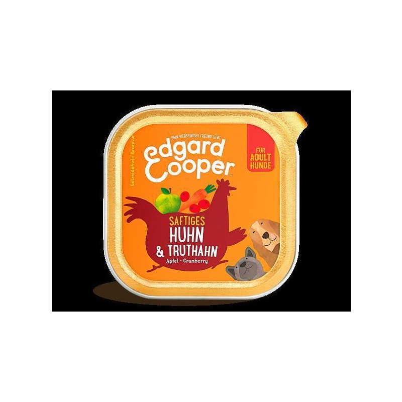 Edgard & Cooper getreidefreies Nassfutter Adult mit Huhn & Truthahn 150g