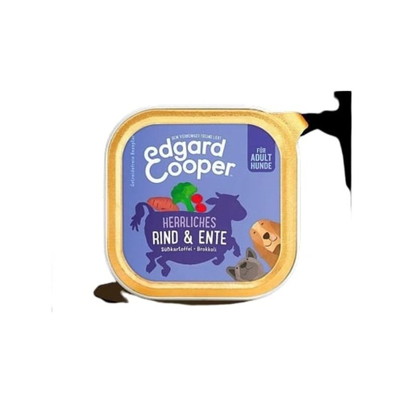 Edgard & Cooper getreidefreies Nassfutter Adult mit Rind & Ente 150g