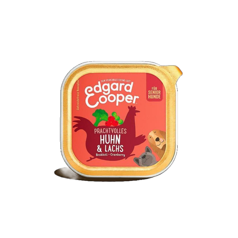 Edgard & Cooper getreidefreies Nassfutter Senior mit Huhn & Lachs 150g