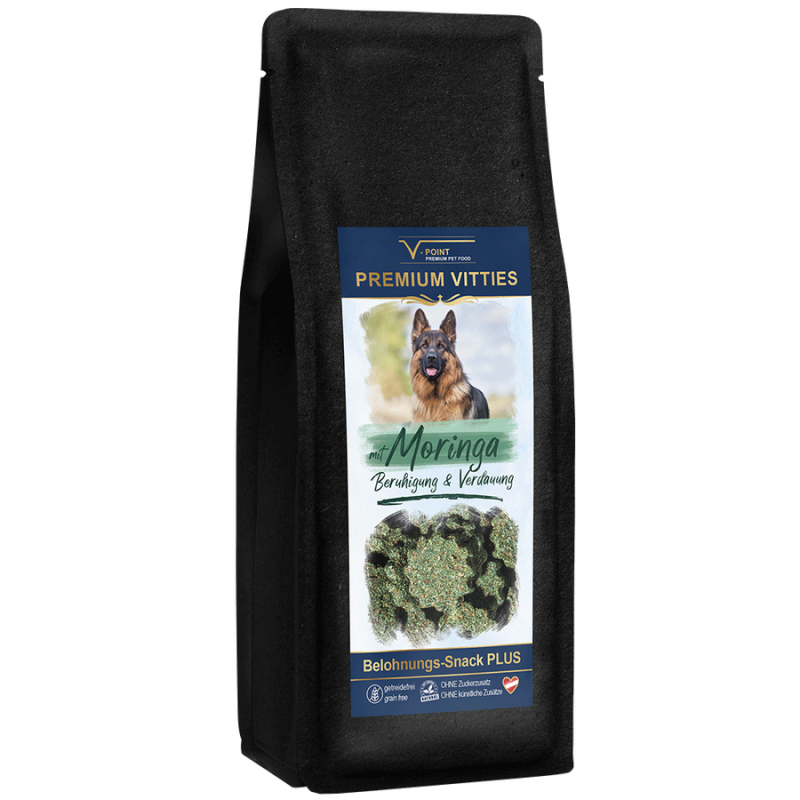 V-Point premium pet food SPIRULINA & MORINGA Premium Vitties für Hunde 500g