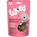 Wow Hundesnack Soft Cubes Wild mit Apfel 150g