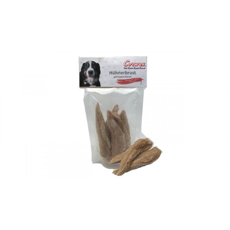 Corwex Hundesnack Hühnerbrust, gefriergetrocknet 50g