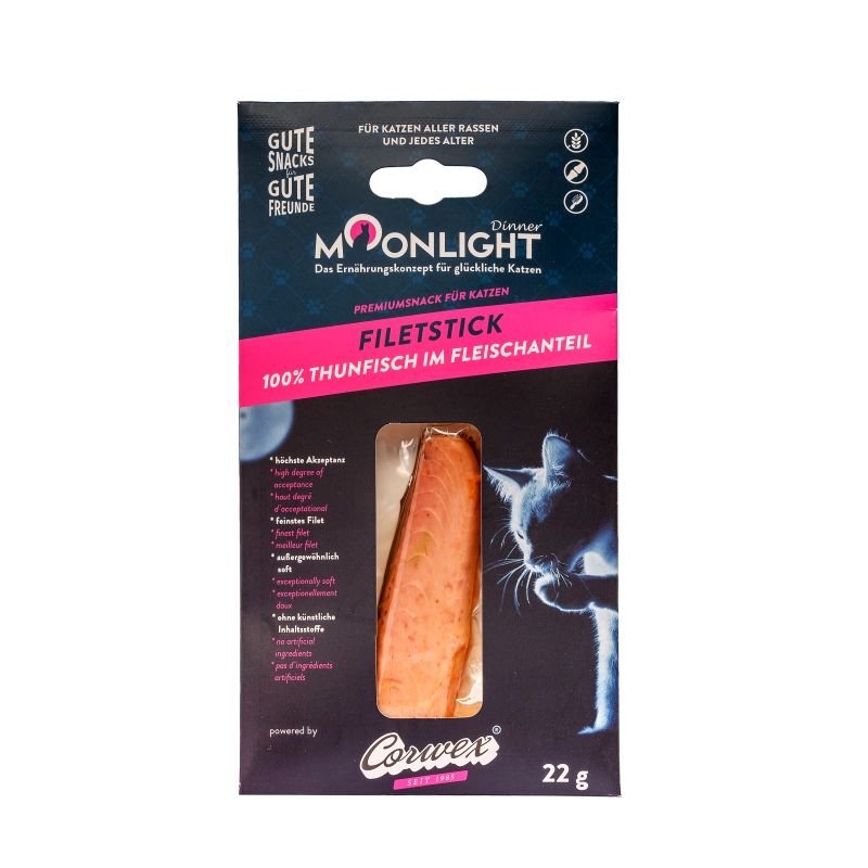 Moonlight Katzenleckerli Filet-Stick Thunfisch 22g