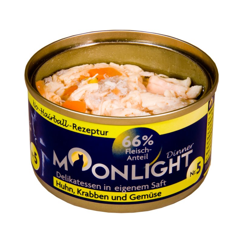 Moonlight Katzennassfutter Nr. 5 Huhn - Tintenfisch - Gemüse 80g