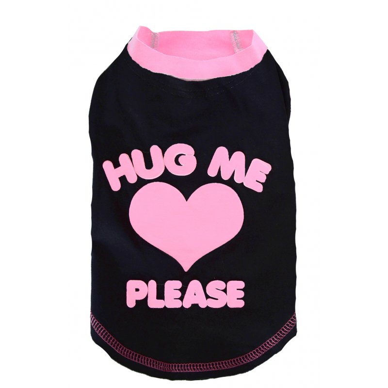 DoggyDolly Hunde T-Shirt HUG ME Schwarz XXS