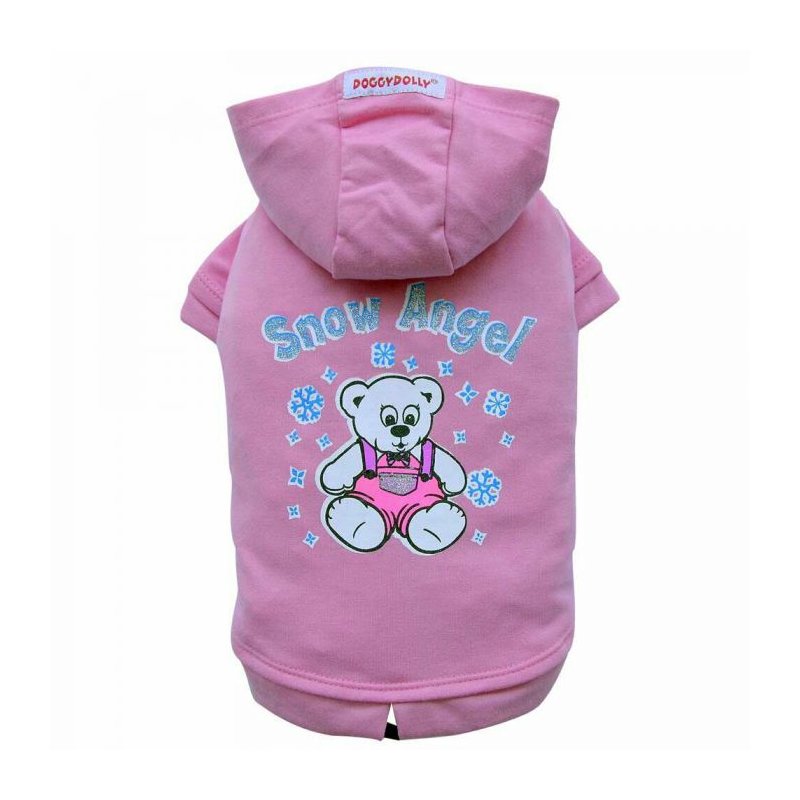 DoggyDolly Hunde Hoodie Snow Angel Altrosa XL