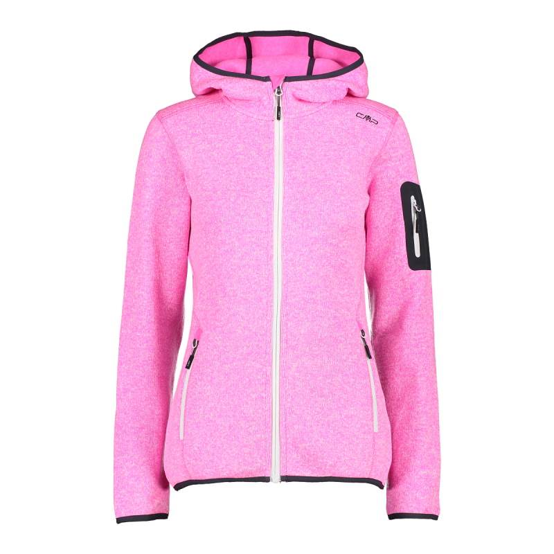 CMP Damen-Fleecejacke Knit-Tech in melierter Optik Violett 36