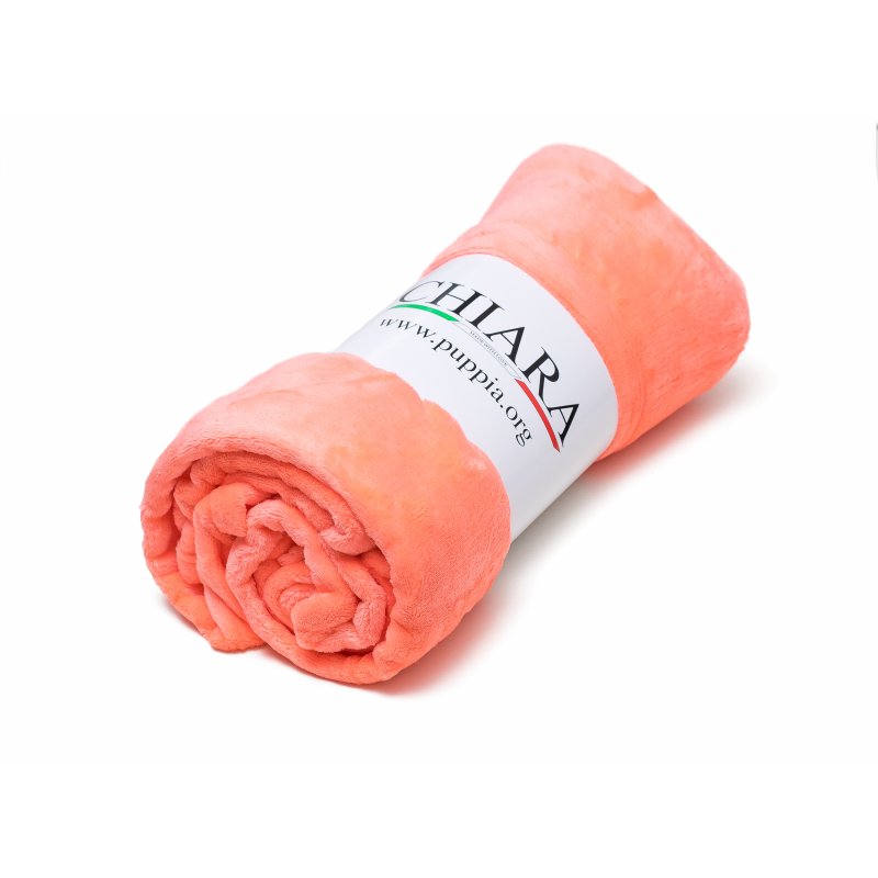 Chiara Fleece Decke 130x180 cm Orange