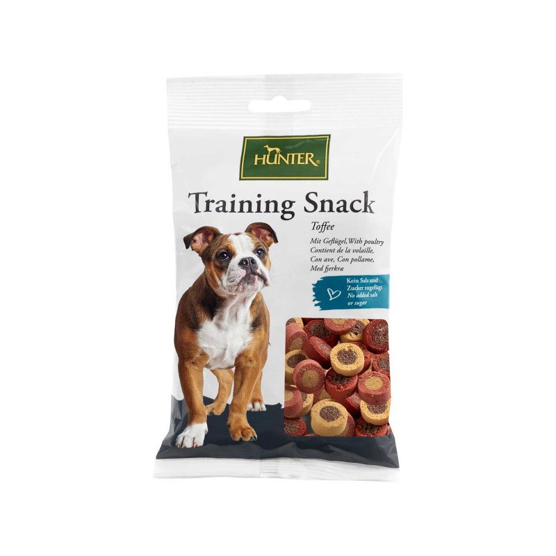 Hunter Hundesnack Training 200 g, Toffee Geflügel und Rind