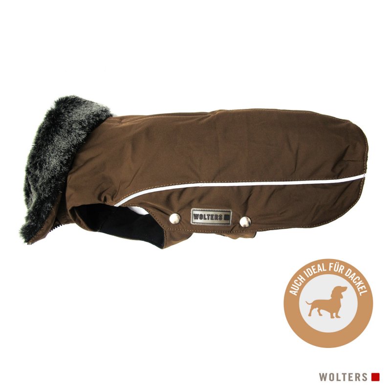 Wolters Winterjacke Amundsen für Dackel Braun 34cm