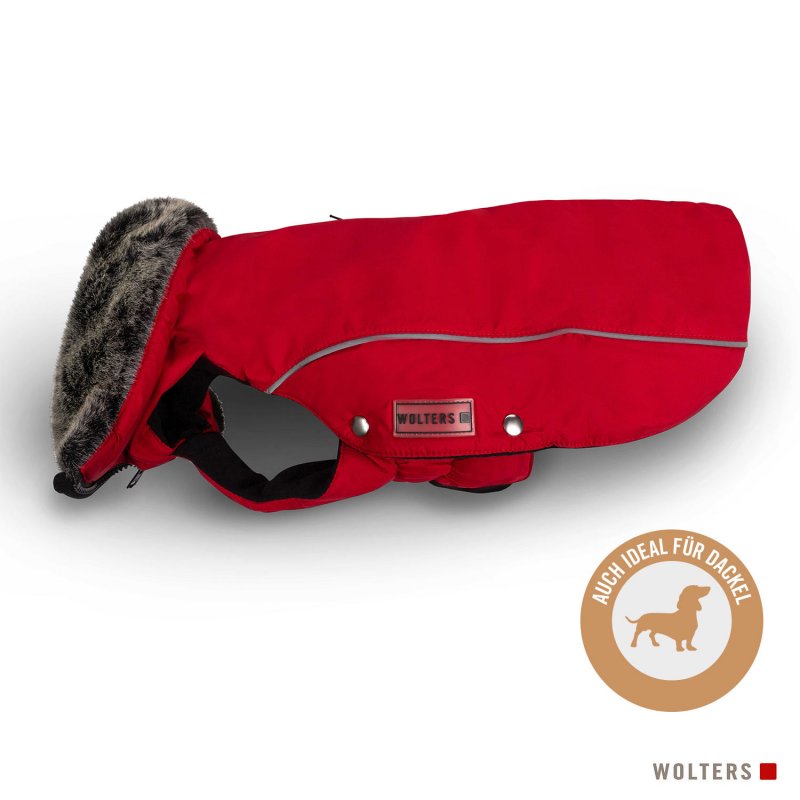 Wolters Winterjacke Amundsen für Dackel Rot 34cm