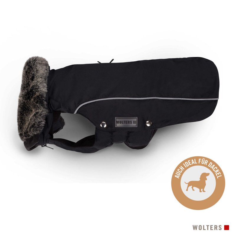 Wolters Winterjacke Amundsen für Dackel Schwarz 42cm