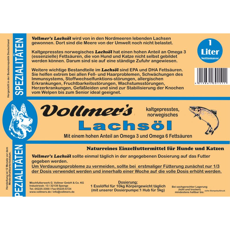 Vollmer's Lachsöl 100ml