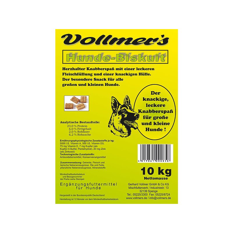 Vollmer's Biskuit 10 Stück / 400g