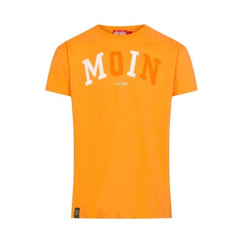 Derbe Herren T-Shirt Moin Gelborange S