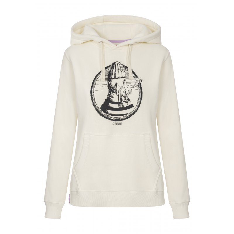 Derbe Damen Hoodie Matrosenmöwe Off White XS