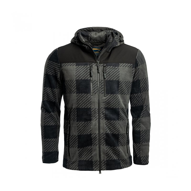 Arrak Damen & Herren Jacke Kanada Fleece Anthrazit XS