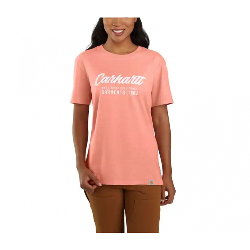 Carhartt Damen T-Shirt Crafted Graphic Rosa XS