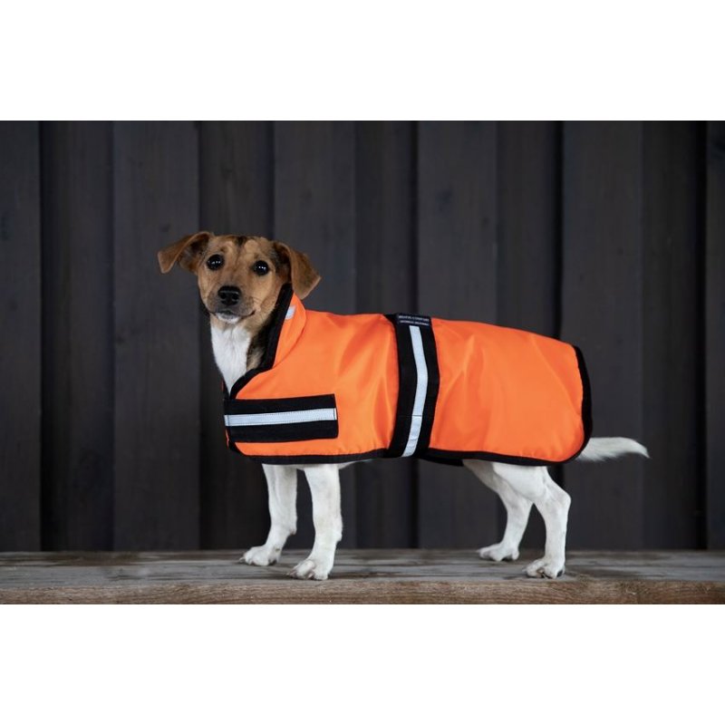 HKM Hundemantel Reflex Orange Rückenlänge 30cm