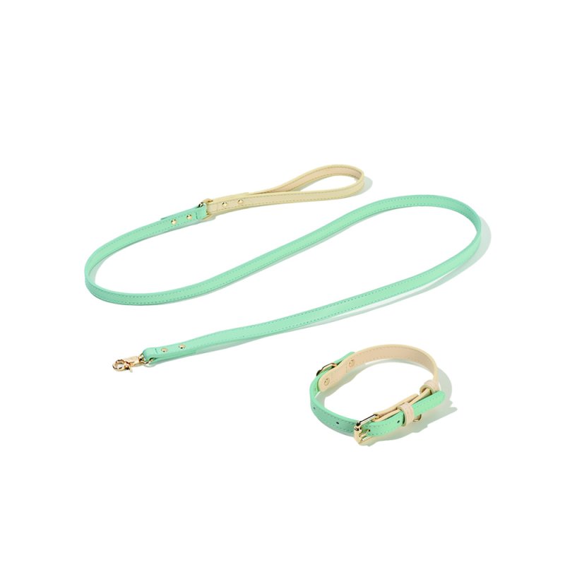 Tinklylife Comfy Halsband Set Pastelltürkis S