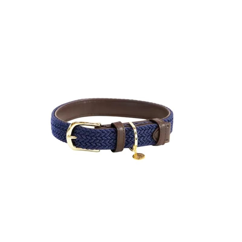 Kentucky Dogwear Hundehalsband geknüpftes Nylon Navy XS 37cm