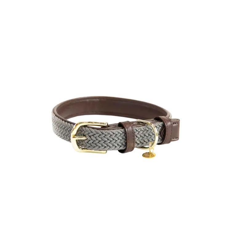 Kentucky Dogwear Hundehalsband geknüpftes Nylon Grau XS 37cm