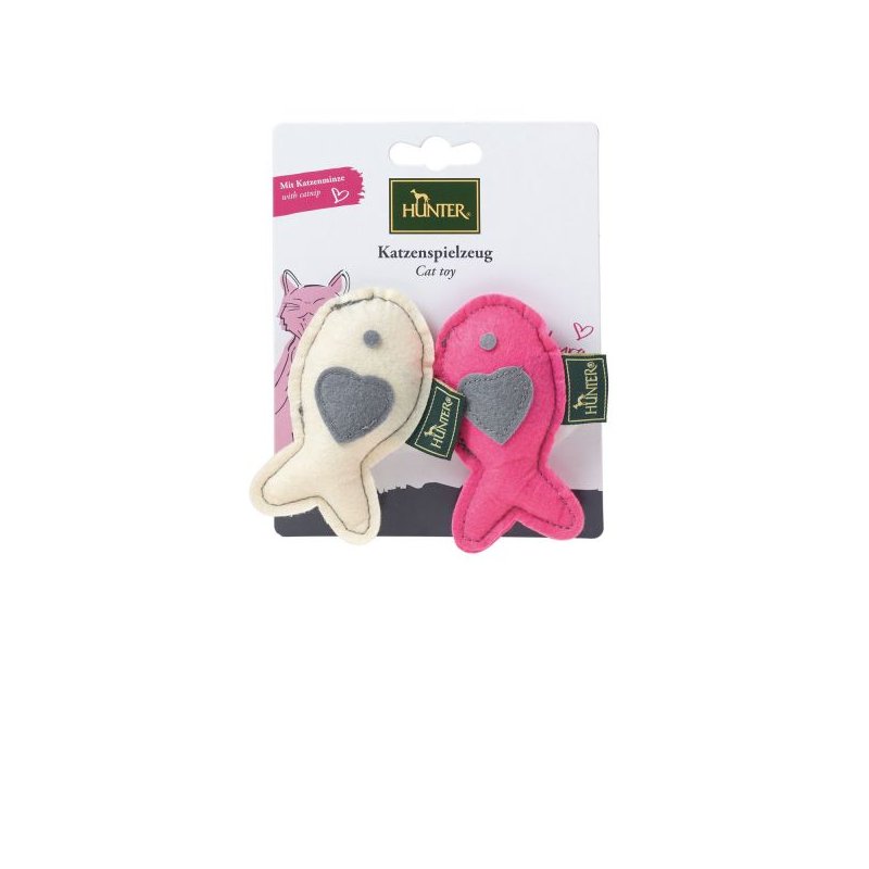 Hunter Katzenspielzeug by Laura Fisch Set 2 Creme & Pink