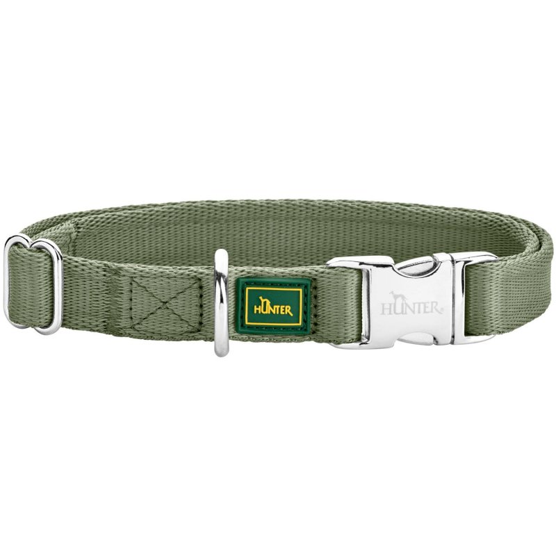 Hunter Hunde Halsung Inari Alu-Strong Lindgrün 40-55/L