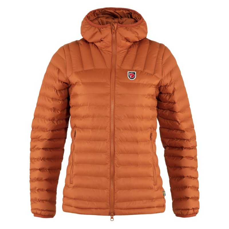 Fjällräven Damen Jacke Expedition Lätt Hoodie Terracotta Brown S