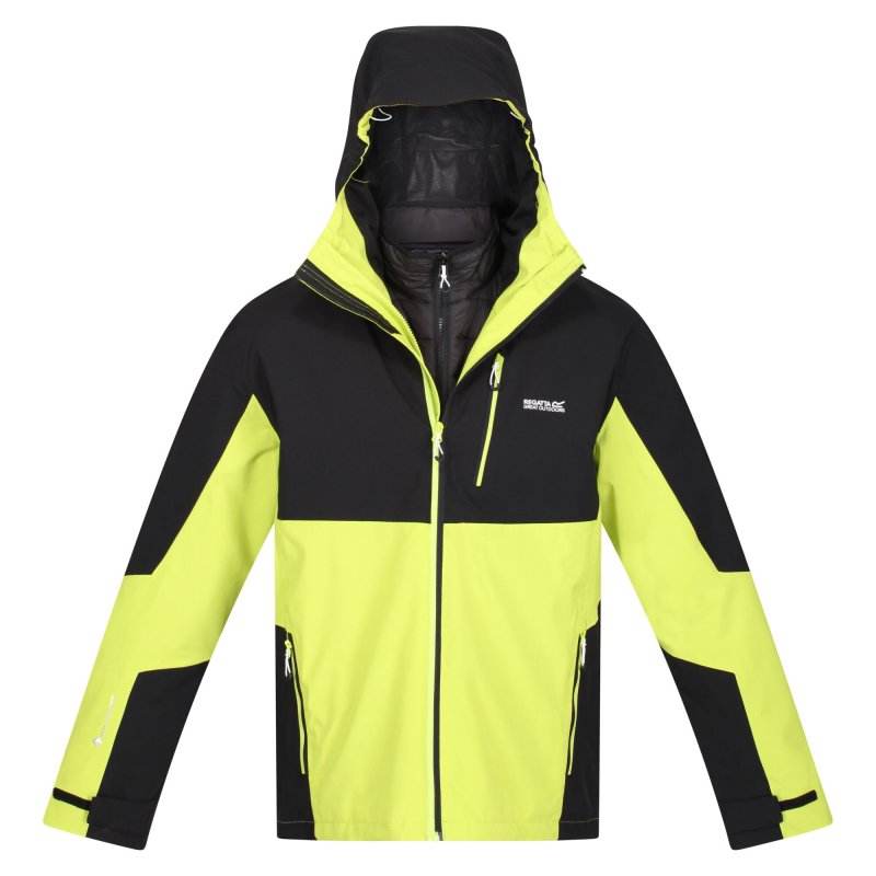 Regatta Herren Jacke Wentwood Schwarz/Grün M