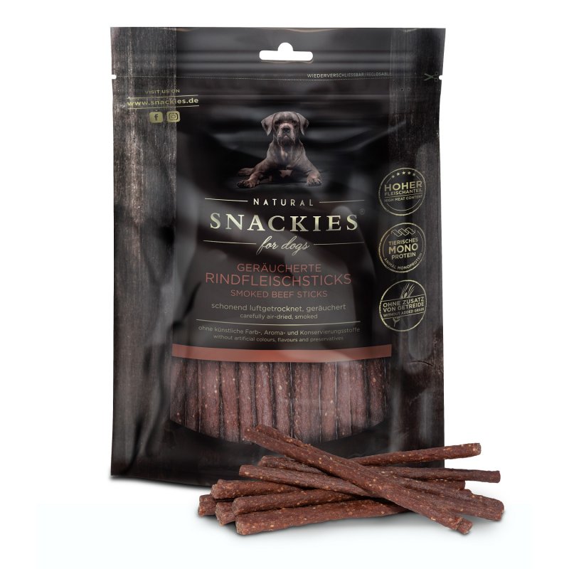 Snackies Hundesnack Geräuchert Rindfleisch-Stick, soft 170g