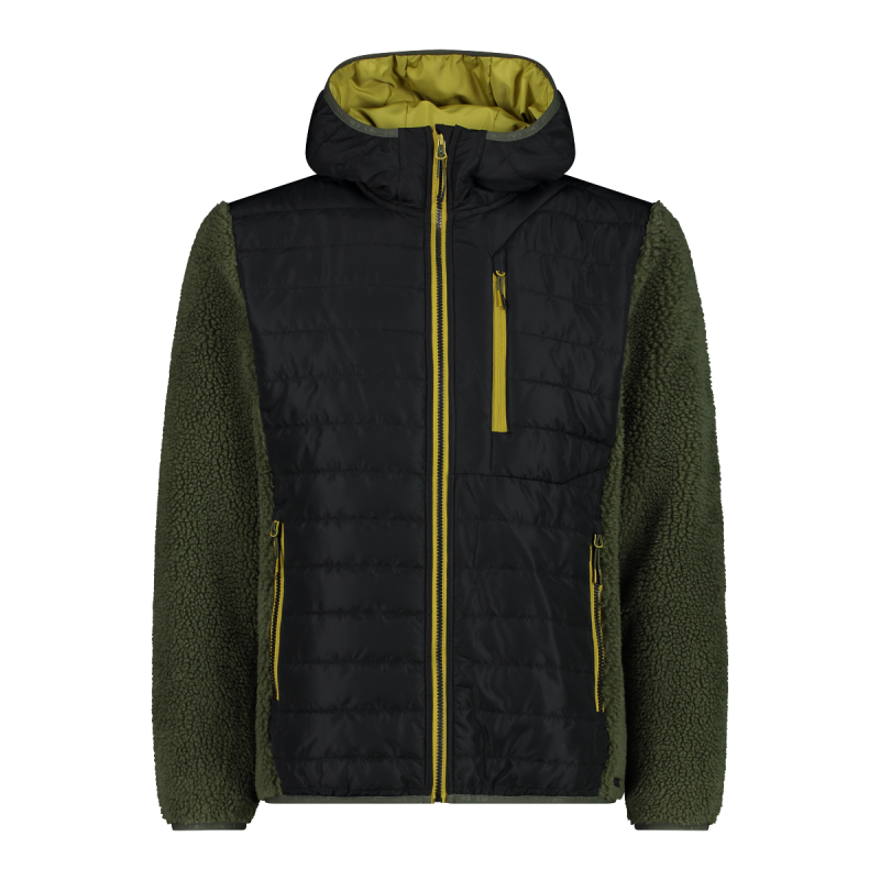 CMP Herren Jacke Hybrid Fix Hood Olivgrün 50