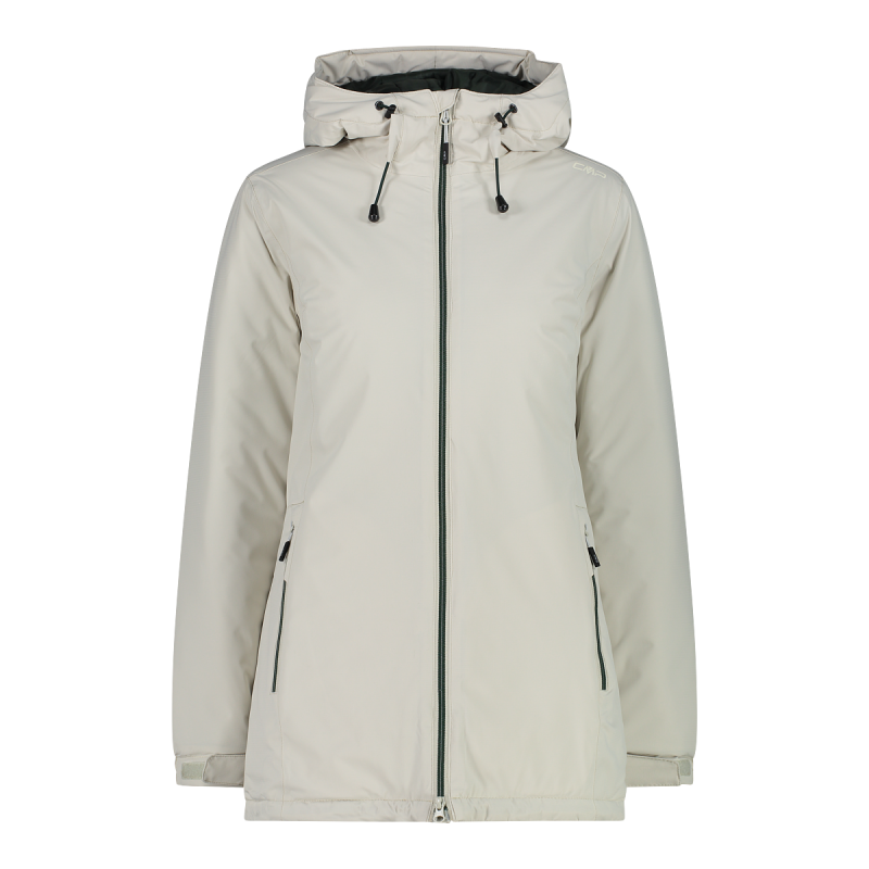 CMP Damen Jacke Long Fix Hood Grau 34