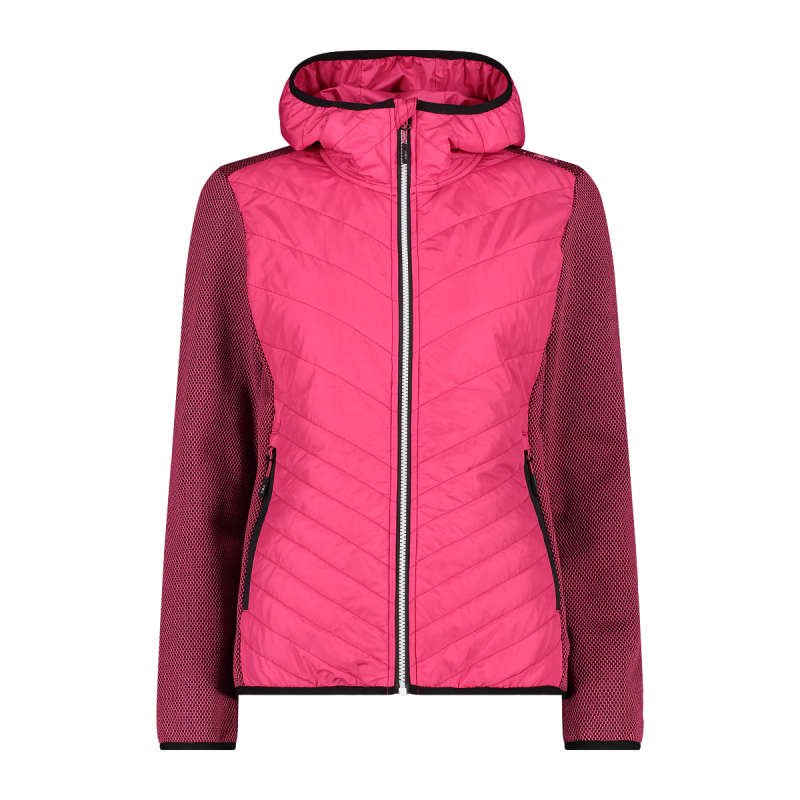 CMP Damen Jacke Hybrid Fix Hood Pink 34