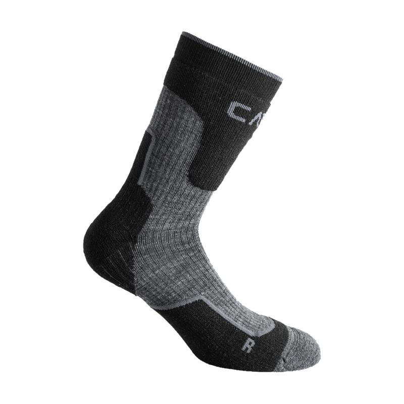 CMP Unisex Wollsocken Mid Schwarz 36/38