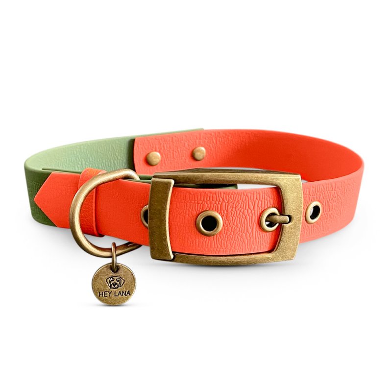 Hey Lana Hundehalsband Outdoor – Wasserfest Orange M