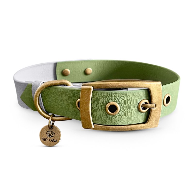 Hey Lana Hundehalsband Outdoor – Wasserfest Grau M