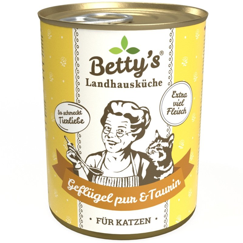 Betty's Landhausküche Katzenfutter Geflügel PUR 1x 400g