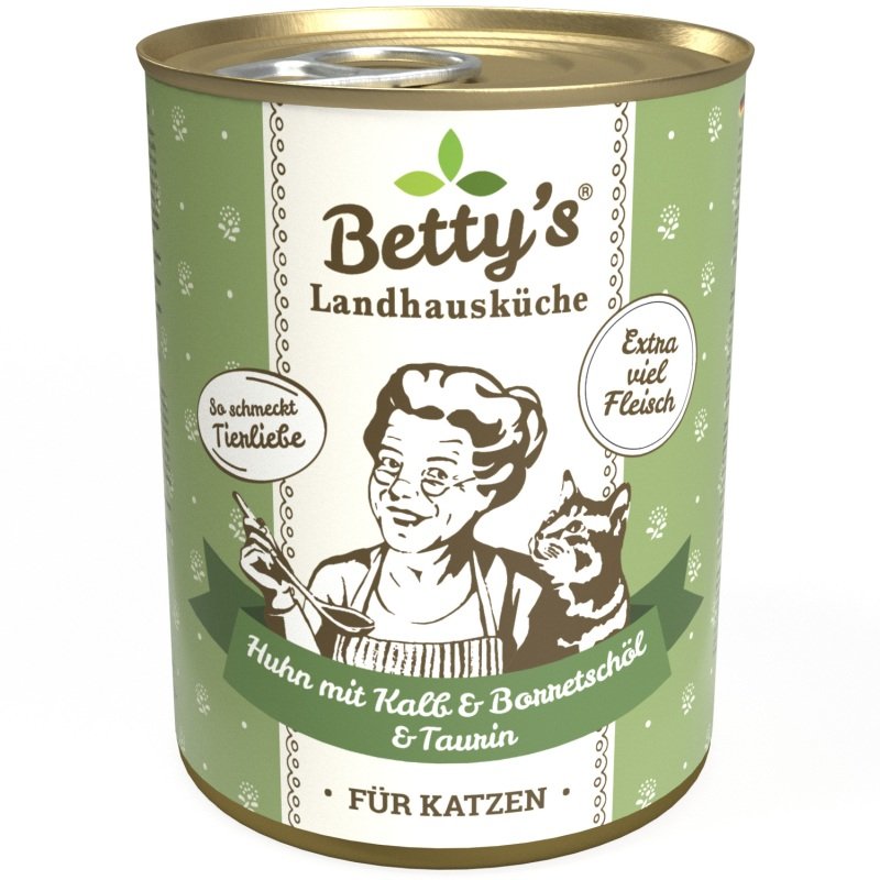 Betty's Landhausküche Katzenfutter Huhn & Kalb 1x 400g