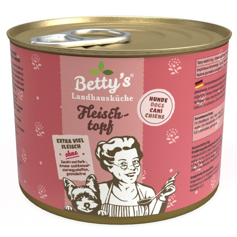 Betty`s Landhausküche Hundefutter Fleischtopf 1x 200g