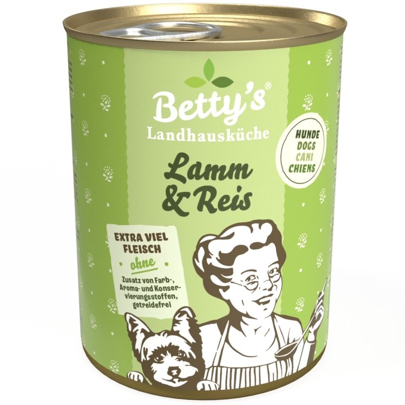 Betty`s Landhausküche Hundefutter Lamm & Reis 1x 400g